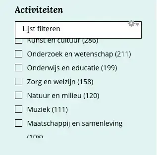 Scherm activiteiten